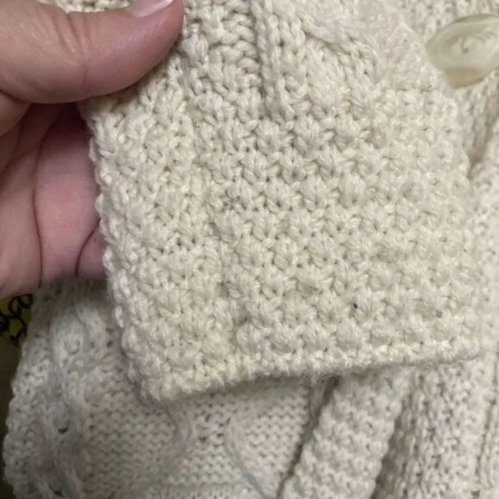 Inis Crafts Sweater Grandpacore Merino Wool‎ Ireland Cardigan Sz S Fisherman - Picture 6 of 7